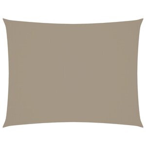vidaXL Voile de parasol tissu oxford rectangulaire 3x6 m taupe