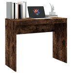 vidaXL Bureau Chêne fumé 90x40x72 cm Bois d'ingénierie