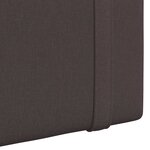 vidaXL Tête de lit suspendue Marron foncé Tissu