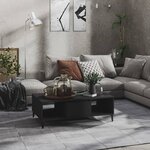 vidaXL Table basse gris 103 5x60x35 cm bois d'ingénierie