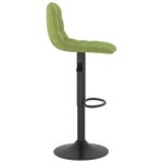 vidaXL Tabourets de bar lot de 2 vert clair velours