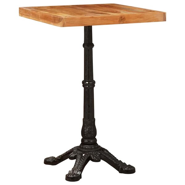vidaXL Table de bistrot Marron 50 x 50 x 76 cm Bois d'acacia massif