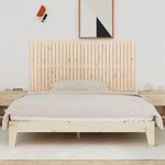 vidaXL Tête de lit murale 185x3x90 cm Bois massif de pin