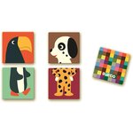 Djeco DJ08126 - Jeux d'apprentissage Mémo Puzzle Animaux 30 pièces