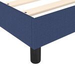 vidaXL Cadre de lit Bleu 140x190 cm Tissu
