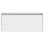 vidaXL Armoire murale Blanc 80x30x35 cm Bois de pin massif