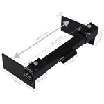 vidaXL Adaptateur de chasse-neige pour tondeuse à gazon Noir