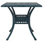 vidaXL Ensemble de tables de jardin 3 Pièces Vert Aluminium coulé