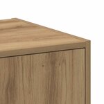 vidaXL Armoire d'apothicaire chêne artisanal bois d'ingénierie