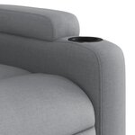 vidaXL Fauteuil inclinable en tissu gris clair
