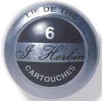 Boîte de 6 cartouches d'encre standard Lie de thé HERBIN