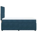 vidaXL Sommier à lattes de lit avec matelas Bleu foncé 90x200 cm