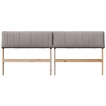 vidaXL Tête de lit capitonnée Taupe 180 cm Pin massif