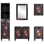 vidaXL Ensemble de Meubles de Salle de Bain avec tiroir 5 Pièces