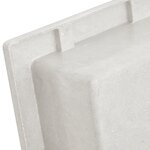 vidaXL Niche de douche Blanc mat 41x51x10 cm