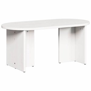 vidaXL Table basse Blanc 80 x 39 5 x 35 cm Bois de pin massif