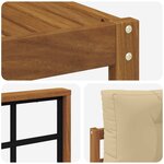 vidaXL Ensemble de canapés d'extérieur 8 pc Naturel et Beige