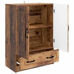 vidaXL Buffet Bois ancien 66 x 34 5 x 92 cm Bois d'ingénierie