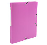 Boite de classement exabox dos 25mm polypropylène 7/10e opak - a4. - rose - x 4 - exacompta