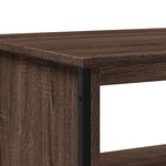 vidaXL Table basse chêne marron 75x51x40 cm bois d'ingénierie