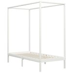 vidaXL Cadre de lit à baldaquin sans matelas bois massif 90x200 cm