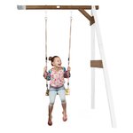 AXI Portique mural en bois Blanc Marron 1 balançoire 160x171x207cm