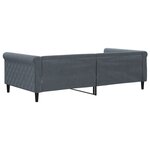 vidaXL Lit de repos sans matelas gris foncé 100x200 cm velours
