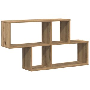 vidaXL Étagère Murale avec étagère Marron Bois d'ingénierie