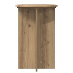vidaXL Support de Plante 2 pièces Chêne artisanal Ø40 x 60 cm