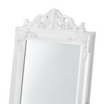 Miroir sur pied inclinable 160 x 40 cm blanc mat 03_0007961