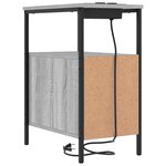 vidaXL Armoires de chevet 2 Pièces Sonoma gris 30 x 48 x 61 cm