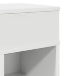 vidaXL Table de chevet avec tiroir blanc 25x31x66 cm