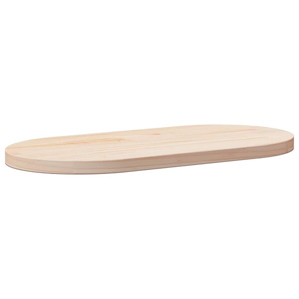 vidaXL Plateau de table 60x30x2 5 cm Bois massif Pin Ovale