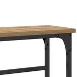 Table Console vidaXL Artisan Chêne 75x19 5x75 cm Bois composite et Acier