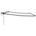 vidaXL Cadre de store rétractable électrique Anthracite 4 x 2 m Acier