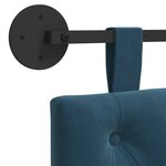 vidaXL Tête de lit suspendue Bleu Velours