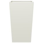 vidaXL Jardinières 2 Pièces blanc 45x45x75 cm acier