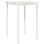 vidaXL Table de bar Blanc 110 x 55 x 105 cm Bois de pin massif