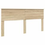 vidaXL Lit de Rangement Chêne Sonoma 180 x 200 cm Bois d'ingénierie