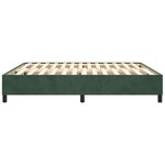 vidaXL Cadre de lit sans matelas vert foncé 200x200 cm velours