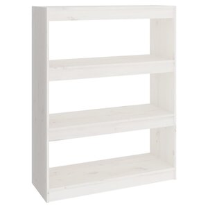 vidaXL Bibliothèque/Séparateur de pièce Blanc 80x30x103 5cm Pin massif