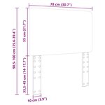 vidaXL Tête de lit avec tête de lit Blanc 75 cm Bois d'ingénierie