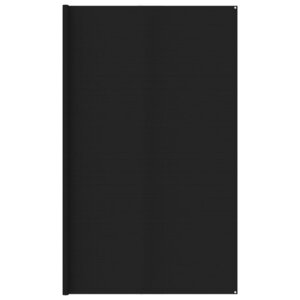 vidaXL Tapis de tente 400x400 cm Noir PEHD