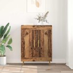 vidaXL Buffet Bois Ancien 69 5 x 34 x 90 cm Bois d'ingénierie et fer