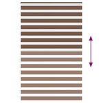 vidaXL Store zèbre marron 150x200cm largeur du tissu 145 9cm polyester