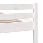 vidaXL Cadre de lit Blanc Bois massif 120x200 cm