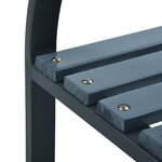 vidaXL Chaises de jardin lot de 2 Gris Bois