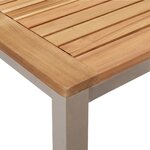 Ensemble de salle à manger de jardin 3 pièces en bois massif d'acacia vidaXL