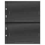 Feuilles Multi Collect Lindner noires à 2 poches pour enveloppes  blocs.