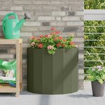 vidaXL Jardinière Vert olive 60 x 30 x 50 cm Acier